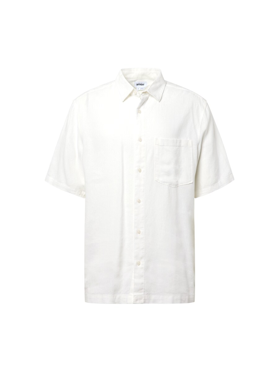 Удобная рубашка на пуговицах WEEKDAY, белый
Удобная рубашка на пуговицах WEEKDAY, белый
