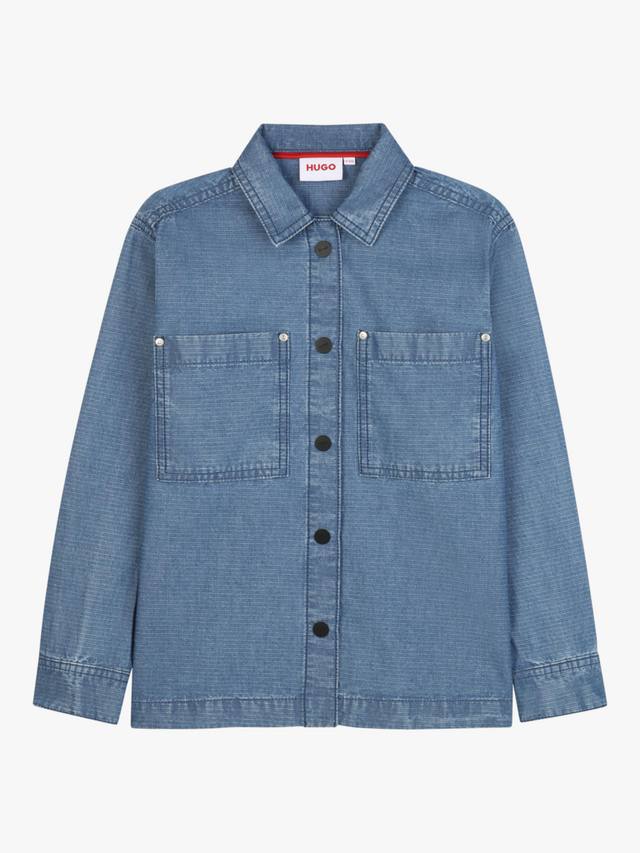 Детская хлопковая рубашка с длинными рукавами HUGO BOSS, Stone Wash
Детская хлопковая рубашка с длинными рукавами HUGO BOSS, Stone Wash