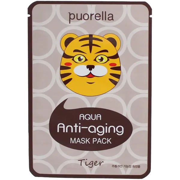 Маска для лица против старения, 23 г Puorella Aqua anti-aging tiger 
Маска для лица против старения, 23 г Puorella Aqua anti-aging tiger