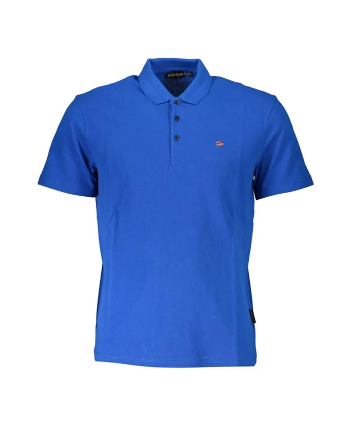 Синяя хлопковая рубашка-поло, классический дизайн. Napapijri, синий
Синяя хлопковая рубашка-поло, классический дизайн. Napapijri, синий