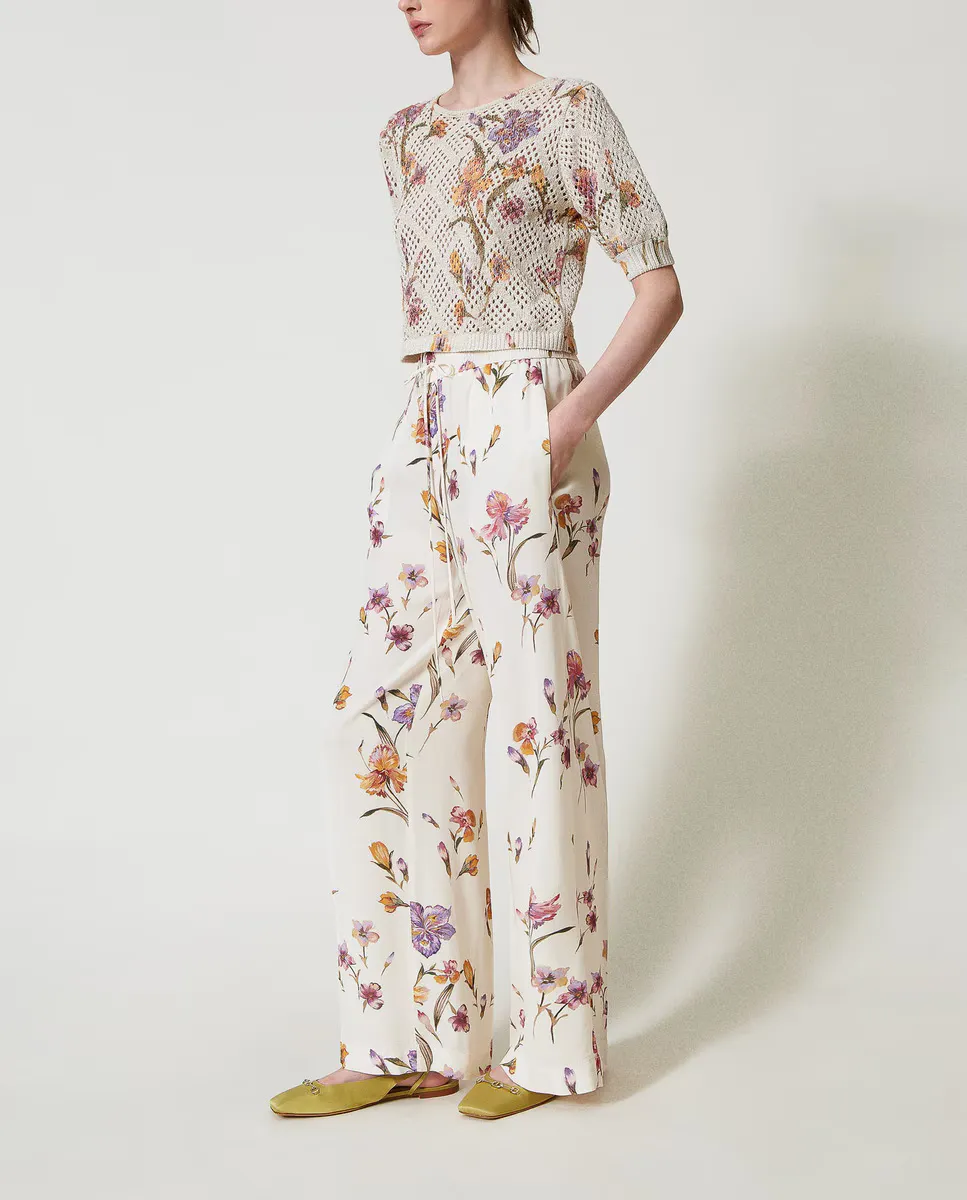 Женские крепдешиновые брюки Twinset, белый
Женские крепдешиновые брюки Twinset, белый