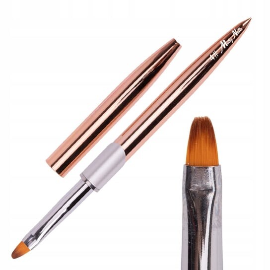 Кисть для геля, размер 4, золотистая овальная щетина, длина 7 мм Molly Nails, Molly Lac
Кисть для геля, размер 4, золотистая овальная щетина, длина 7 мм Molly Nails, Molly Lac