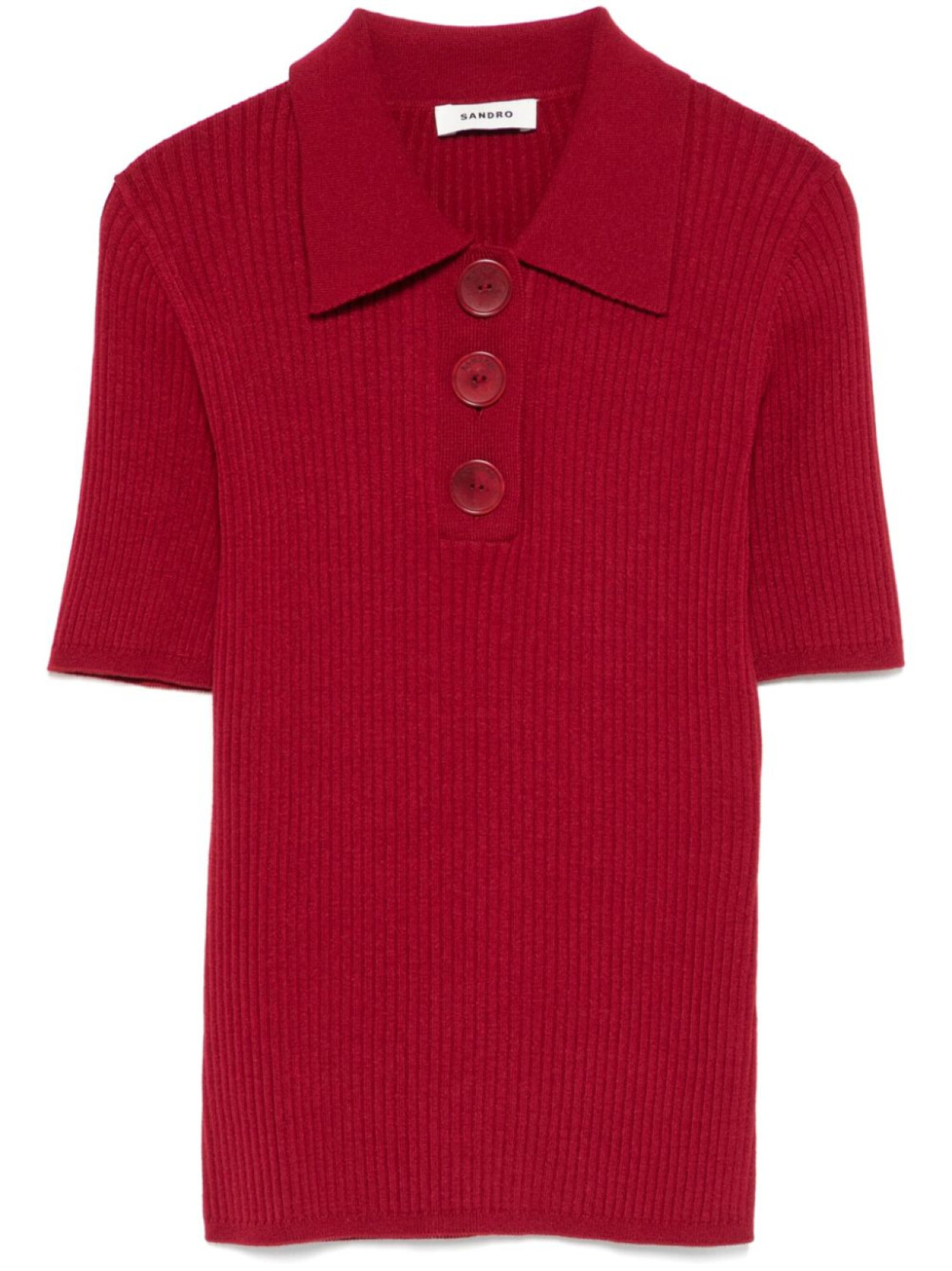 SANDRO рубашка поло в рубчик, красный
SANDRO рубашка поло в рубчик, красный