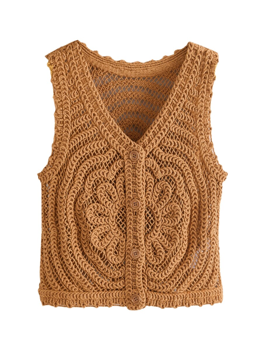 Вязаный жилет Next, темно-бежевый
Вязаный жилет Next, темно-бежевый