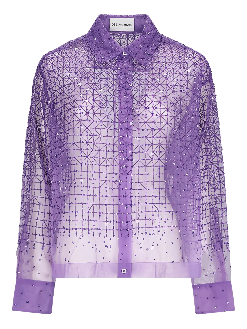 Декорированная рубашка из тюля DES PHEMMES, фиолетовый
Декорированная рубашка из тюля DES PHEMMES, фиолетовый
