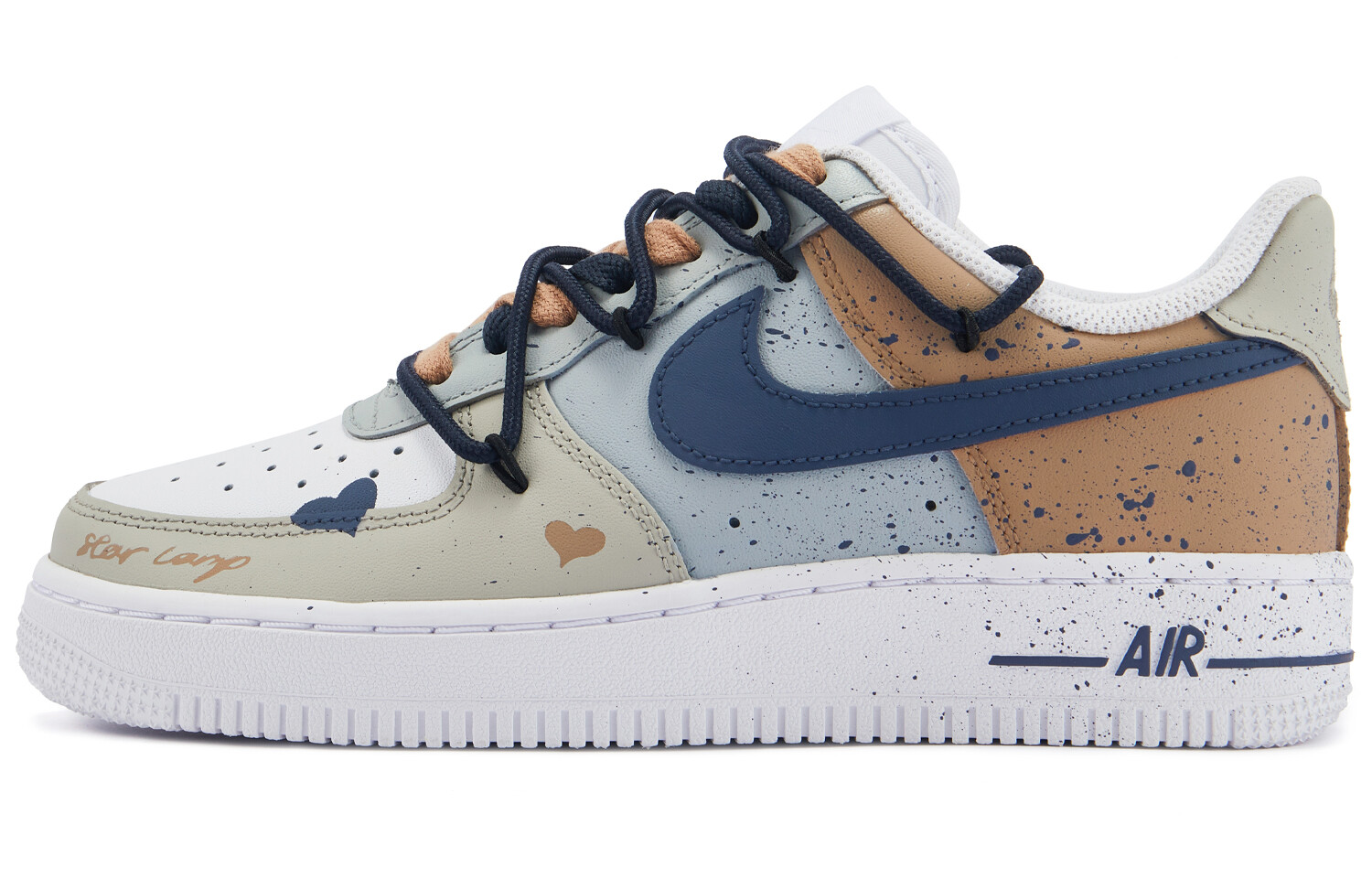 Кроссовки Nike Air Force 1 Skateboarding Shoes Men Low-top Khaki/Blue, хаки
Кроссовки Nike Air Force 1 Skateboarding Shoes Men Low-top Khaki/Blue, хаки