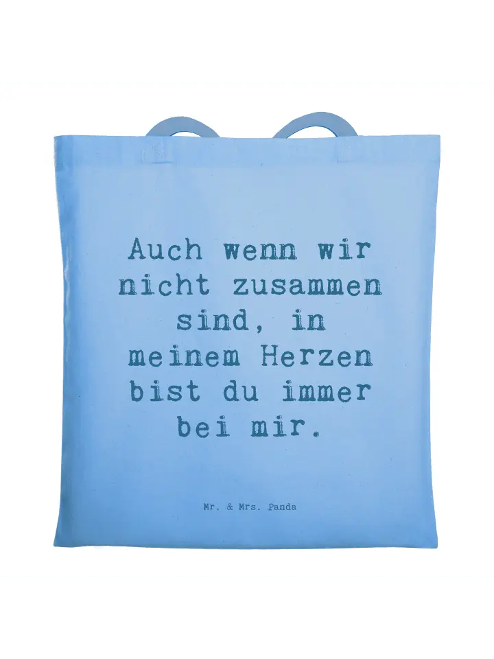 Сумка для переноски Mr & Mrs Panda Spruch Trennung von den Eltern, небесно-синий
Сумка для переноски Mr & Mrs Panda Spruch Trennung von den Eltern, небесно-синий