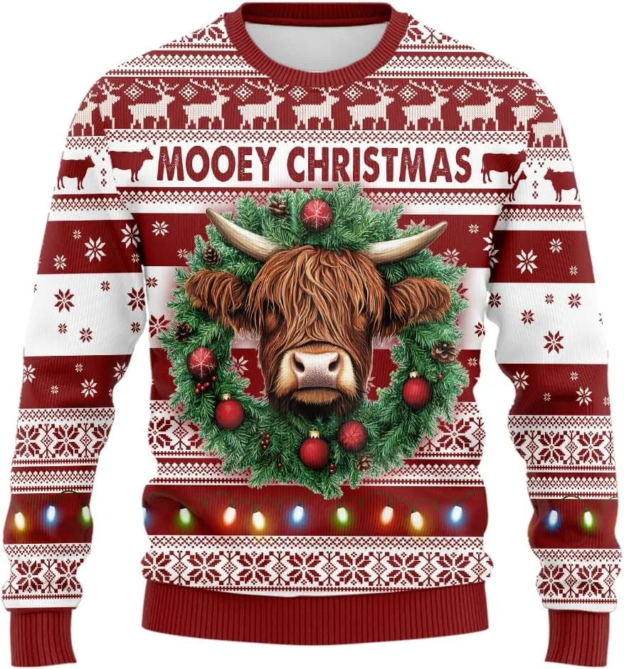 Свитер Moey Cow Ugly Christmas с венком для женщин и мужчин PA81 HANZSPROUT
Свитер Moey Cow Ugly Christmas с венком для женщин и мужчин PA81 HANZSPROUT