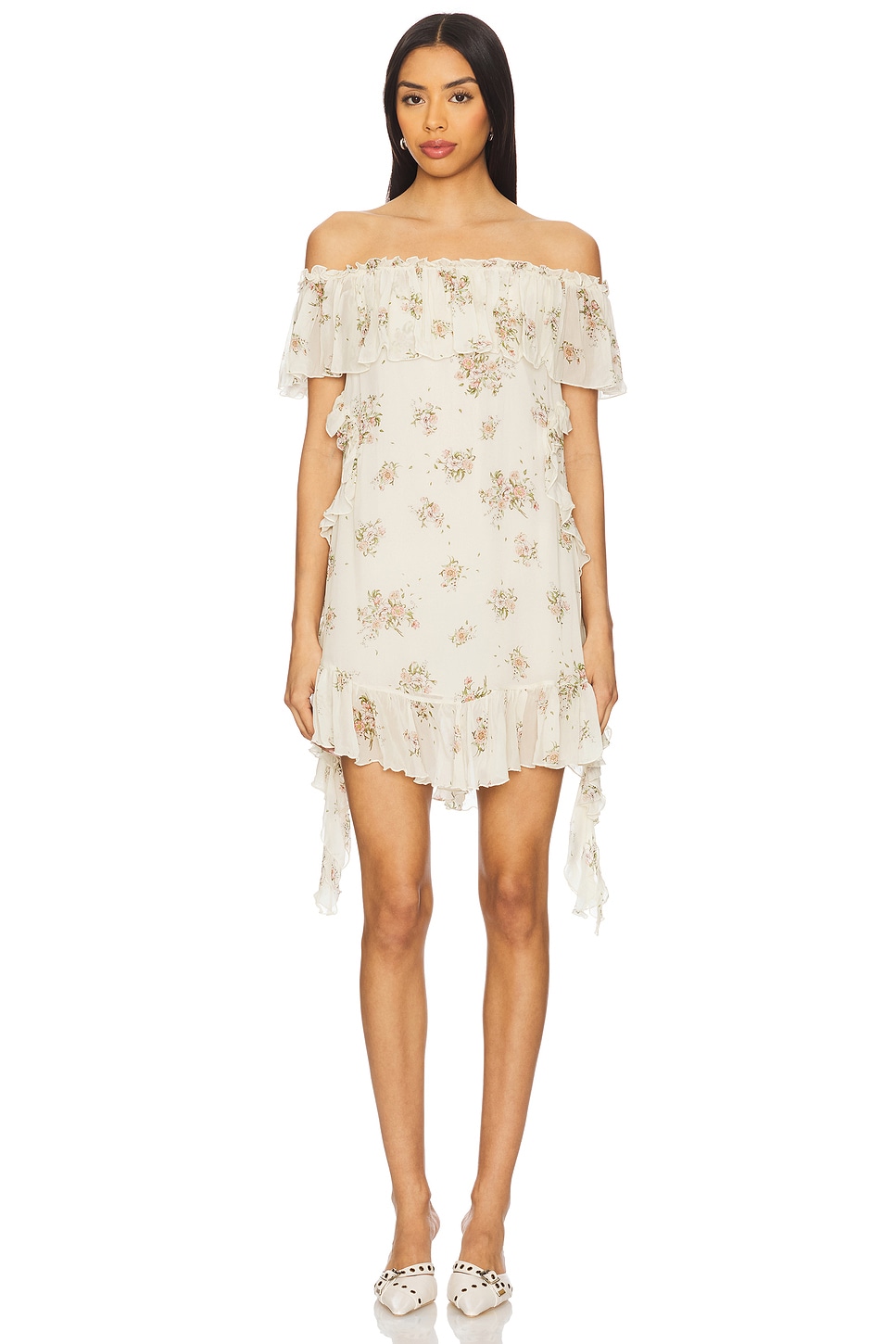 Платье с рюшами Lily от Aniye By, poppy silk
Платье с рюшами Lily от Aniye By, poppy silk