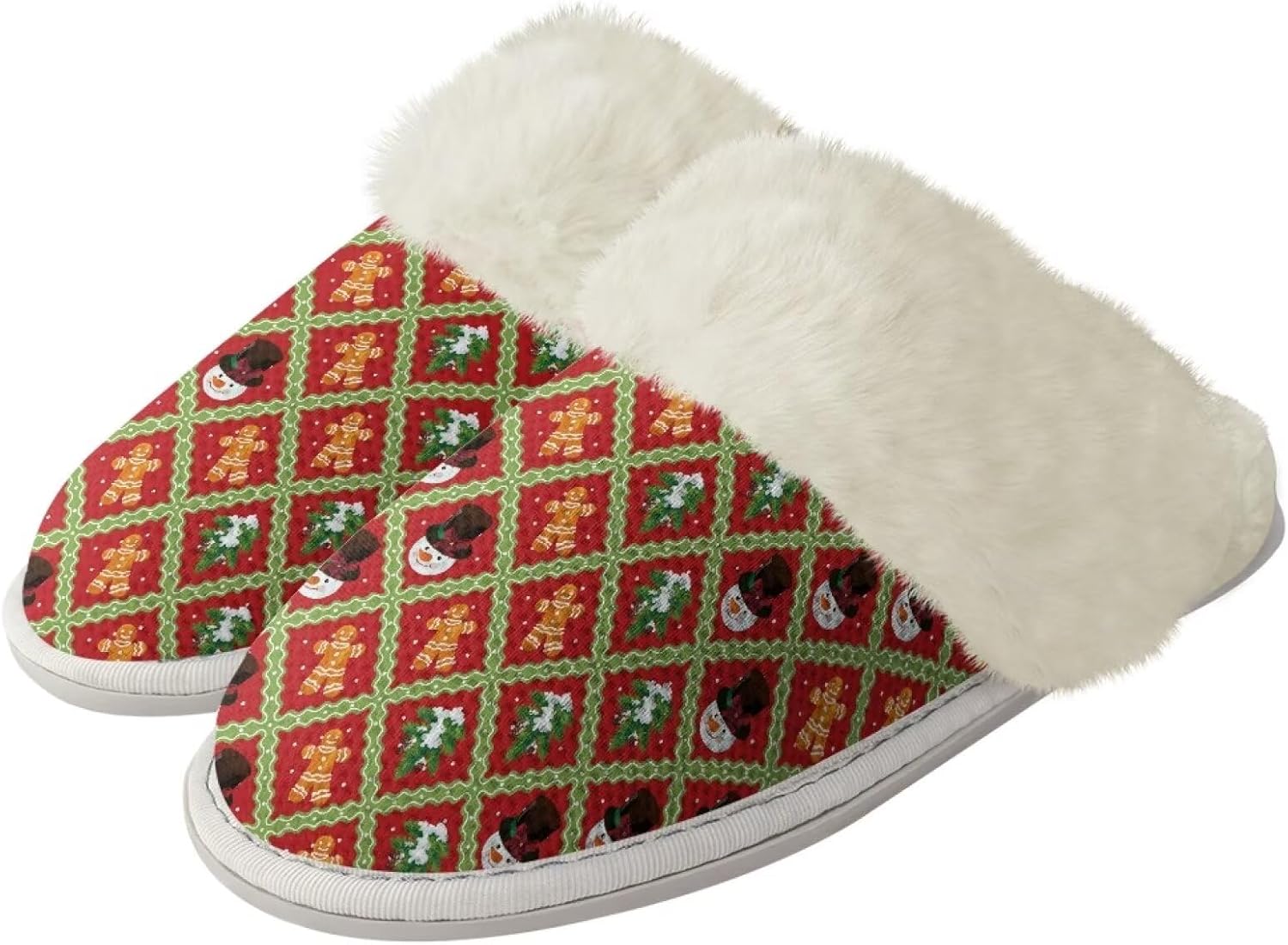 Домашние тапочки Srengjodk Slip-On, фланелевые тапочки с меховой отделкой для женщин и мужчин, его и ее тапочки, размеры 36-47, Cute Gingerbread Print
Домашние тапочки Srengjodk Slip-On, фланелевые тапочки с меховой отделкой для женщин и мужчин, его и ее тапочки, размеры 36-47, Cute Gingerbread Print