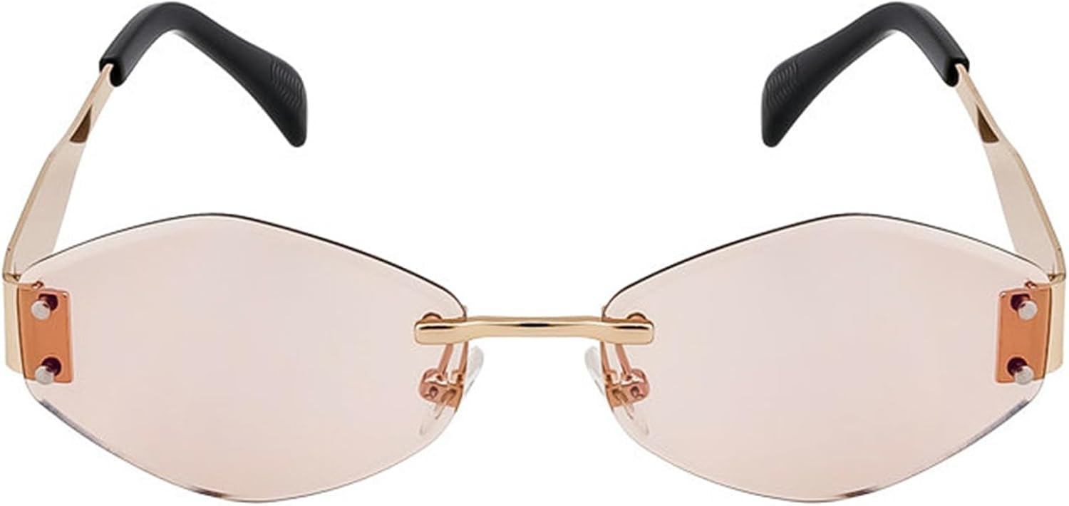 Willochra 2025 Модные безободковые солнцезащитные очки Polygon для женщин, роскошные винтажные металлические очки в маленькой оправе в стиле панк с ромбовидным рисунком, C7
Willochra 2025 Модные безободковые солнцезащитные очки Polygon для женщин, роскошные винтажные металлические очки в маленькой оправе в стиле панк с ромбовидным рисунком, C7