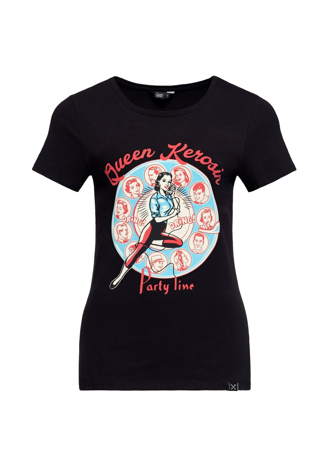 Рубашка с принтом и мотивами вечеринки 50-х годов QUEEN KEROSIN, черный
Рубашка с принтом и мотивами вечеринки 50-х годов QUEEN KEROSIN, черный