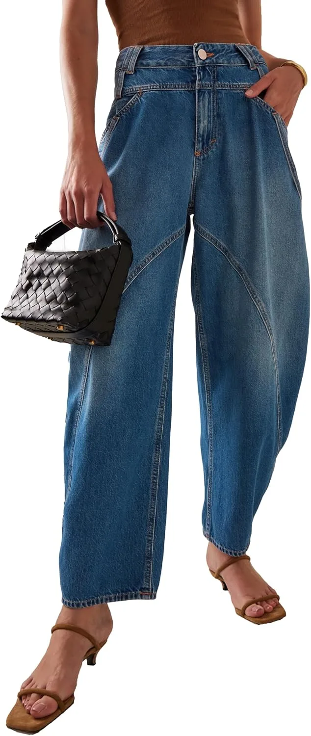 D-Sun женские джинсы baggy barrel широкие брюки high waist
D-Sun женские джинсы baggy barrel широкие брюки high waist