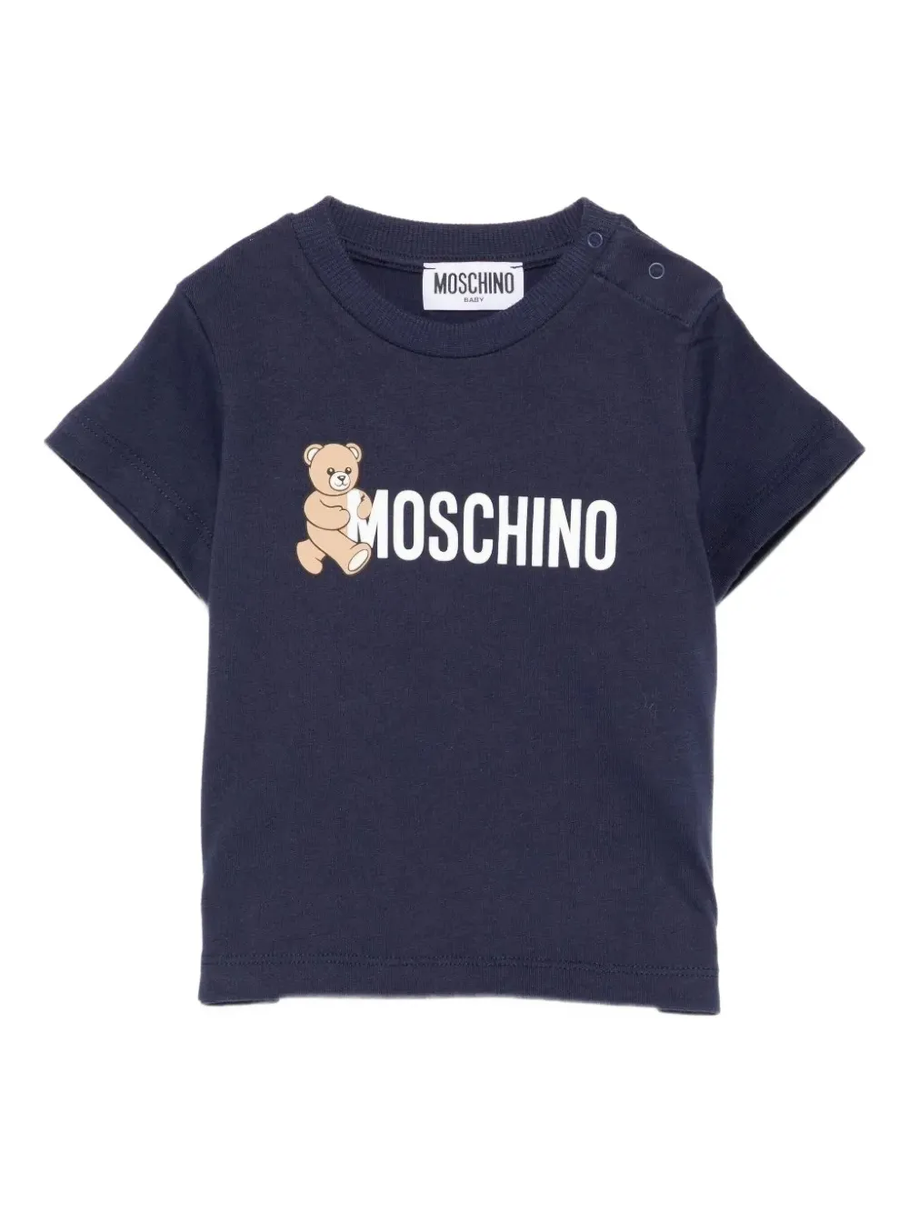 Футболка из хлопка с изображением медвежонка Moschino Kids, синий
Футболка из хлопка с изображением медвежонка Moschino Kids, синий