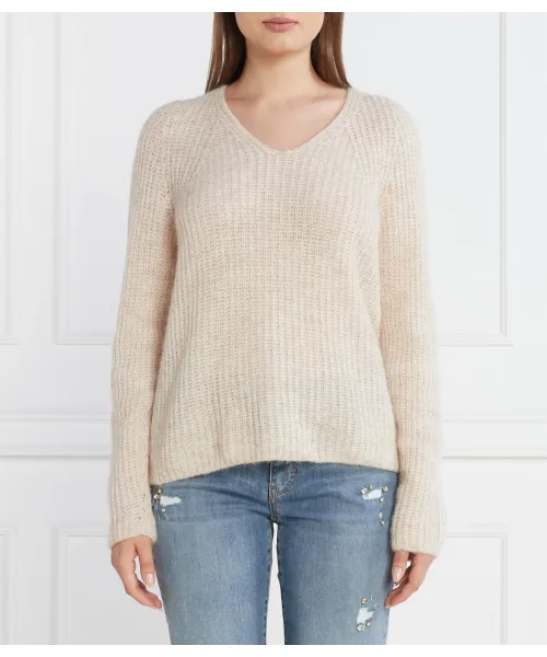 Шерстяной свитер Regular fit Marc Cain, бежевый 
Шерстяной свитер Regular fit Marc Cain, бежевый