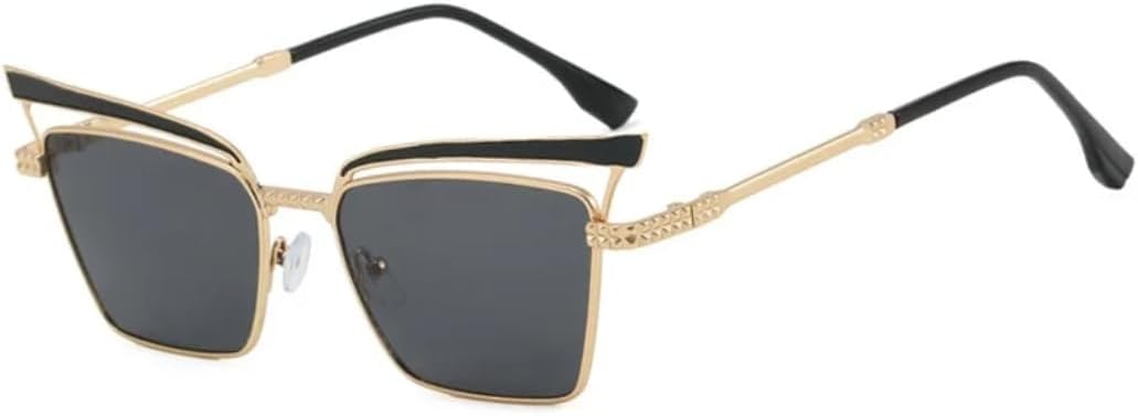 Роскошные солнцезащитные очки «кошачий глаз» с градиентным переходом цвета для женщин, ретро-очки с полой конструкцией для мужчин, защита от УФ-излучения UV400 TOIPASTN, Golden Black
Роскошные солнцезащитные очки «кошачий глаз» с градиентным переходом цвета для женщин, ретро-очки с полой конструкцией для мужчин, защита от УФ-излучения UV400 TOIPASTN, Golden Black