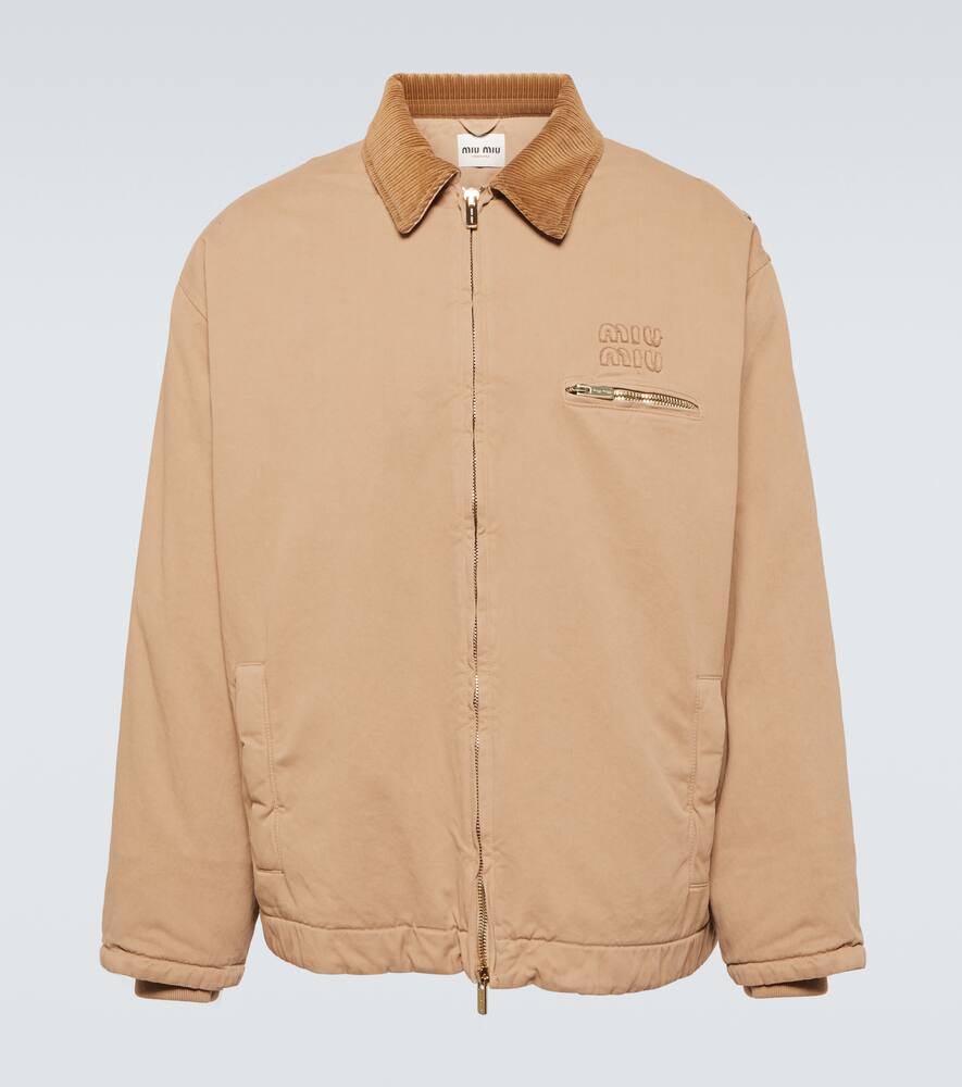 Хлопковый габардиновый блузон Miu Miu, Albino
Хлопковый габардиновый блузон Miu Miu, Albino