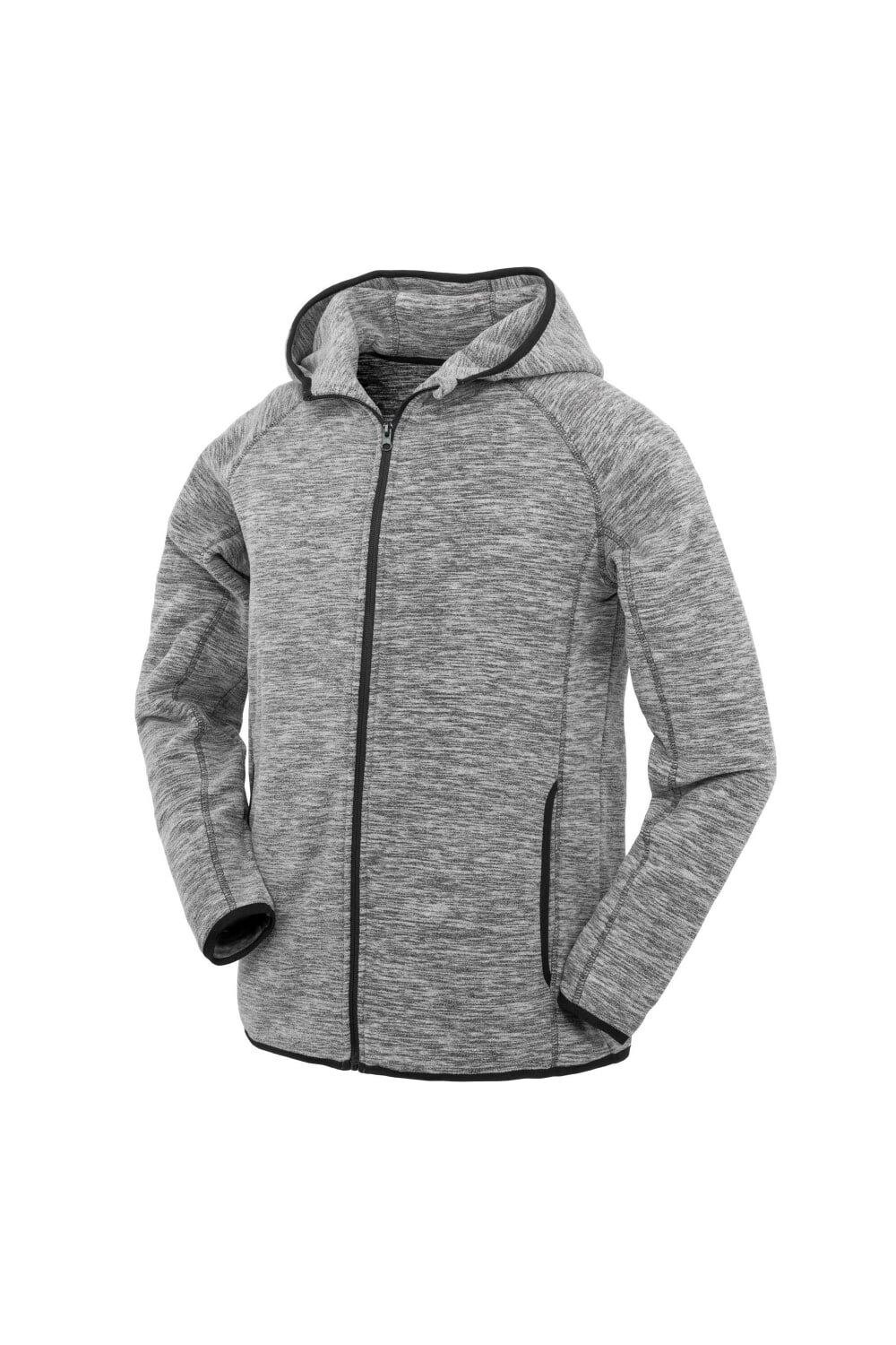 Толстовка на молнии из микрофлиса для фитнеса Spiro, серый 
Толстовка на молнии из микрофлиса для фитнеса Spiro, серый