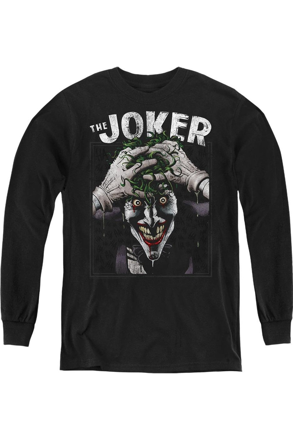 Батмен: Безумный Джокер молодежный худи с длинным рукавом Gildan, черный
Батмен: Безумный Джокер молодежный худи с длинным рукавом Gildan, черный