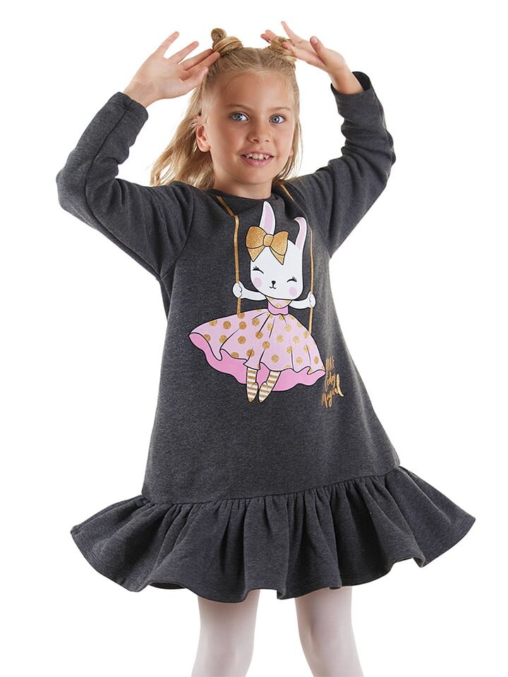 Платье Denokids Kleid Giitter Rabbit, антрацит
Платье Denokids Kleid Giitter Rabbit, антрацит