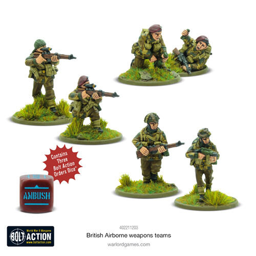 Фигурки British Airborne Weapons Teams Warlord Games
Фигурки British Airborne Weapons Teams Warlord Games