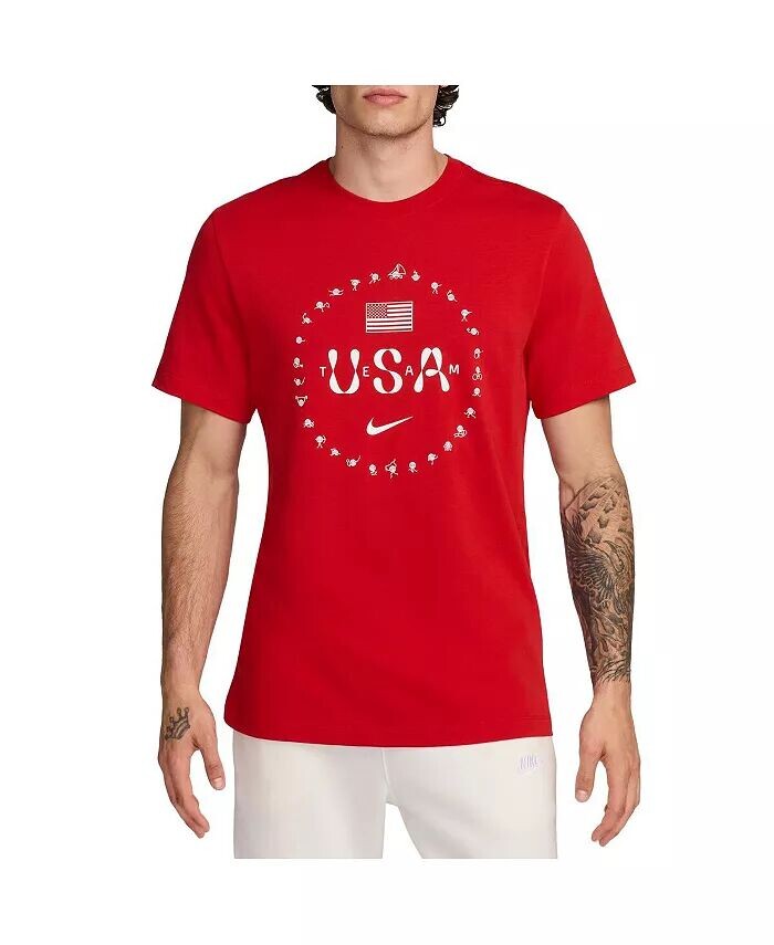 Мужская футболка Red Team USA Premium Essentials Icon Nike, красный
Мужская футболка Red Team USA Premium Essentials Icon Nike, красный