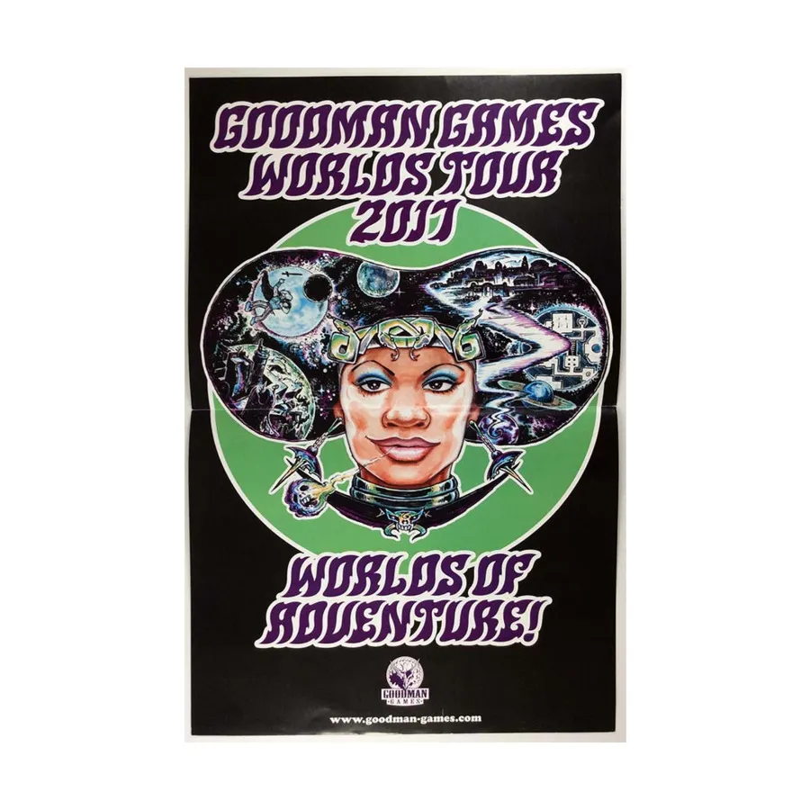 Плакат - Мировое турне Dungeon Crawl Classics 2017, Dungeon Crawl Classics Role Playing Games (Goodman Games)
Плакат - Мировое турне Dungeon Crawl Classics 2017, Dungeon Crawl Classics Role Playing Games (Goodman Games)