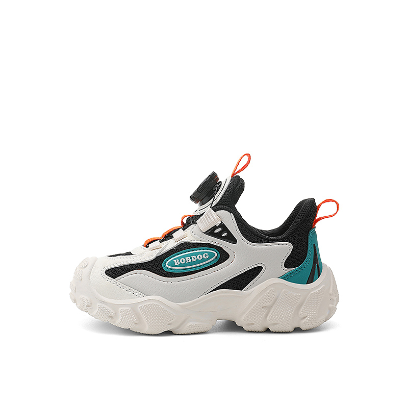 Противоскользящие и износостойкие дышащие кроссовки Rebound для детей BOBDOG, бежевый/черный 
Противоскользящие и износостойкие дышащие кроссовки Rebound для детей BOBDOG, бежевый/черный