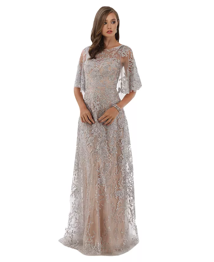 Женское платье для мам с рукавами-накидкой Lara, серебряный
Женское платье для мам с рукавами-накидкой Lara, серебряный