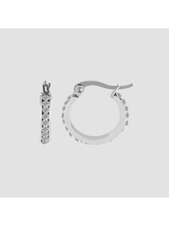 Adeliás Женские серьги - Серьги-кольца из нержавеющей стали со стразами серебристого цвета
Adeliás Женские серьги - Серьги-кольца из нержавеющей стали со стразами серебристого цвета