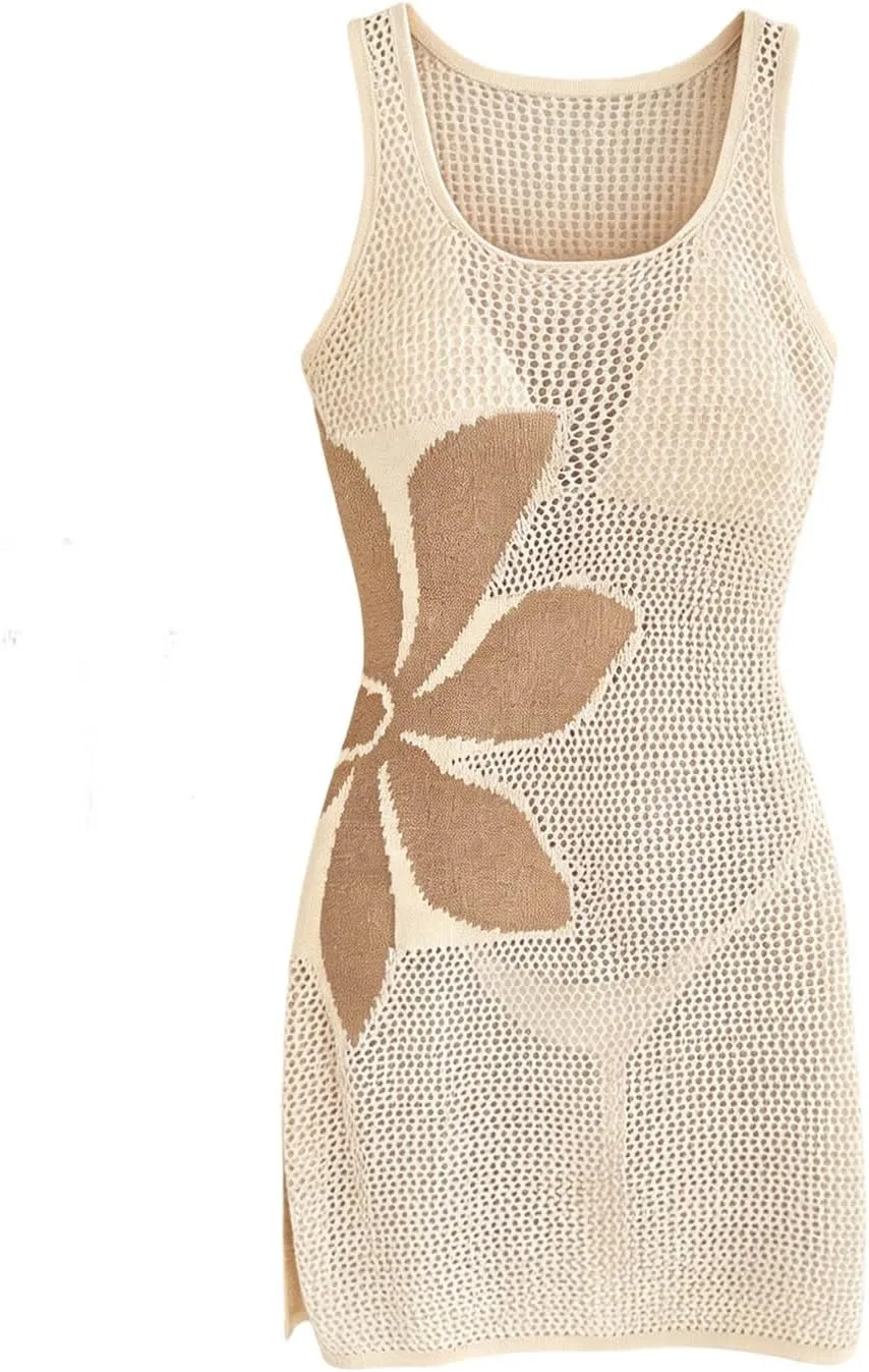 Женский топ-сетка без рукавов с боковым разрезом
Женский топ-сетка без рукавов с боковым разрезом