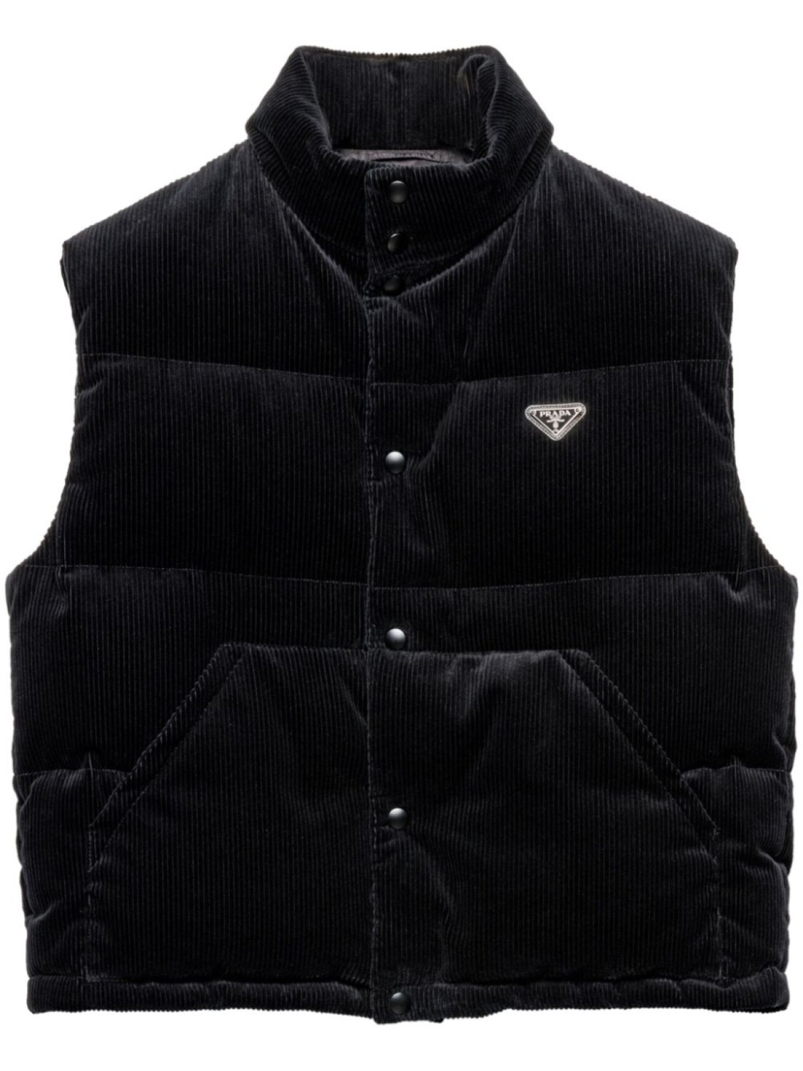 Жилет из вельвета Prada, черный
Жилет из вельвета Prada, черный