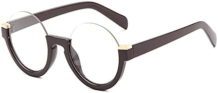 2026 Модные полуободковые круглые солнцезащитные очки для женщин с градиентным линзовым покрытием, ретро-стиль, прозрачные линзы, оправа, защита от УФ-излучения UV400 MTZJH, Brown Clear
2026 Модные полуободковые круглые солнцезащитные очки для женщин с градиентным линзовым покрытием, ретро-стиль, прозрачные линзы, оправа, защита от УФ-излучения UV400 MTZJH, Brown Clear