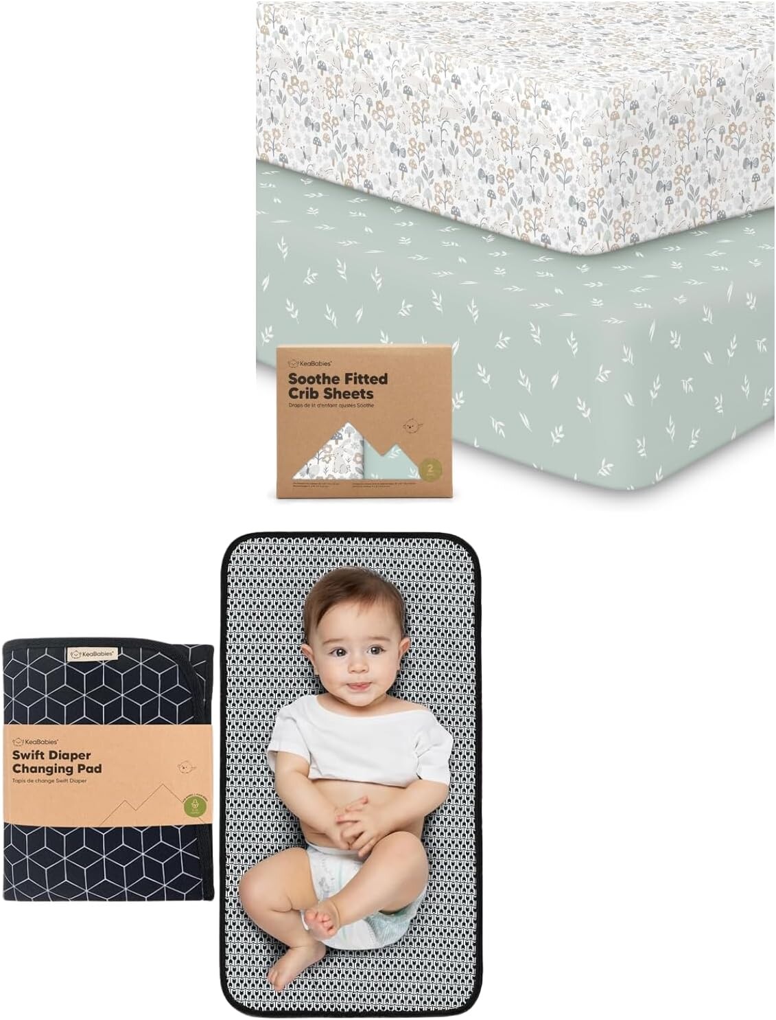 Комплект из 2 простыней для детской кроватки Keababies и портативный коврик для пеленания — мягкие и дышащие простыни для детской кроватки для мальчиков и девочек — водонепроницаемый складной коврик для пеленания ребенка
Комплект из 2 простыней для детской кроватки Keababies и портативный коврик для пеленания — мягкие и дышащие простыни для детской кроватки для мальчиков и девочек — водонепроницаемый складной коврик для пеленания ребенка