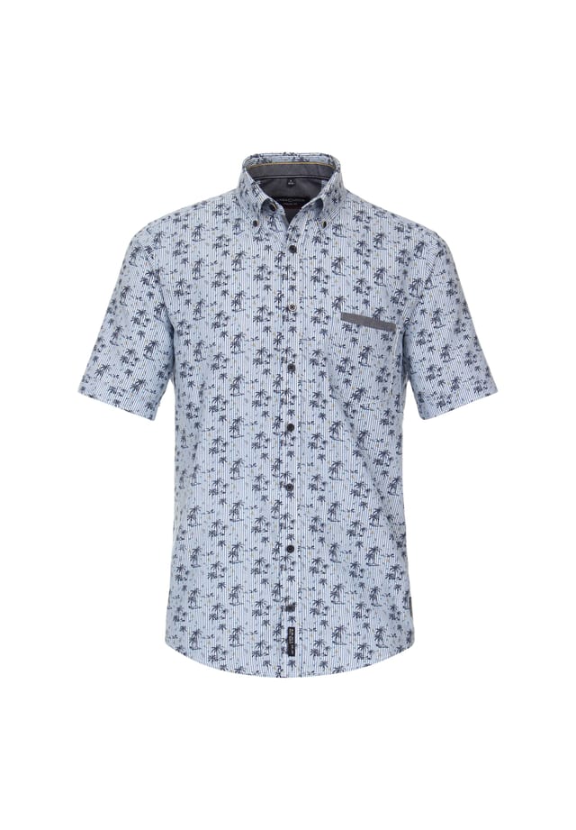 Повседневная рубашка с коротким рукавом в полоску свободного покроя Casamoda, голубой
Повседневная рубашка с коротким рукавом в полоску свободного покроя Casamoda, голубой