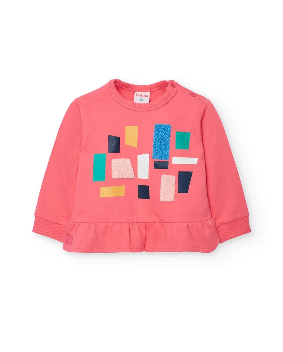 Детская флисовая толстовка с рюшами Boboli, розовый
Детская флисовая толстовка с рюшами Boboli, розовый