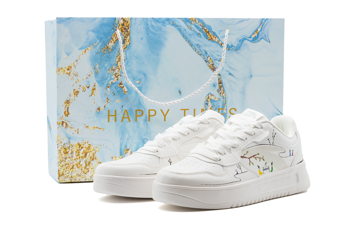 ANTA Расслабленные кроссовки для скейтбординга с амортизацией и износостойким покрытием унисекс белые - белая сумка для покупок, цвет White Shopping Bag
ANTA Расслабленные кроссовки для скейтбординга с амортизацией и износостойким покрытием унисекс белые - белая сумка для покупок, цвет White Shopping Bag