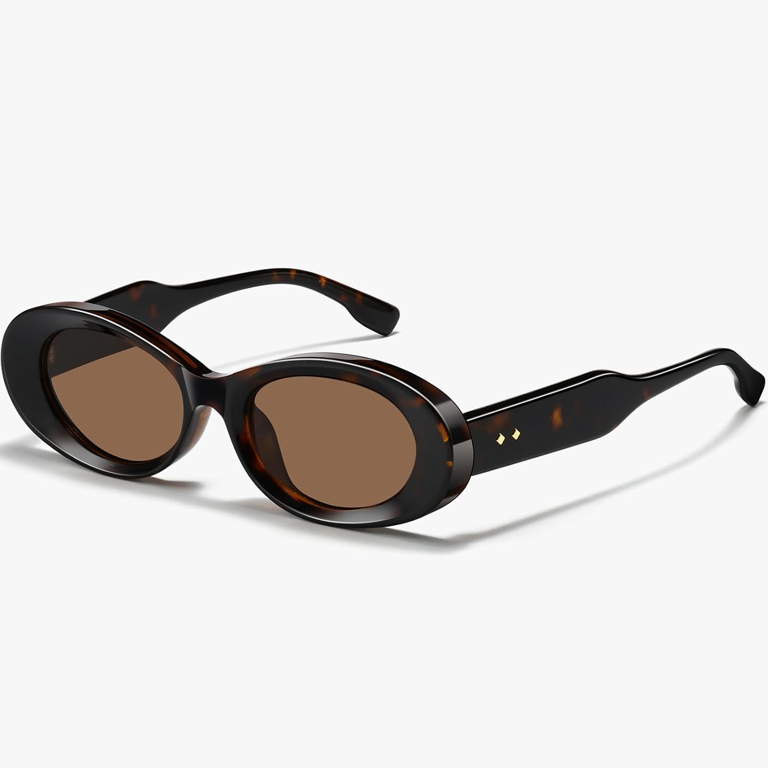 Модные ретро-солнцезащитные очки овальной формы для женщин, классическая маленькая оправа, защита от УФ-излучения UV400, легкие и стильные, с солнцезащитным козырьком JOYesGO, Brown Tortoise/Brown
Модные ретро-солнцезащитные очки овальной формы для женщин, классическая маленькая оправа, защита от УФ-излучения UV400, легкие и стильные, с солнцезащитным козырьком JOYesGO, Brown Tortoise/Brown