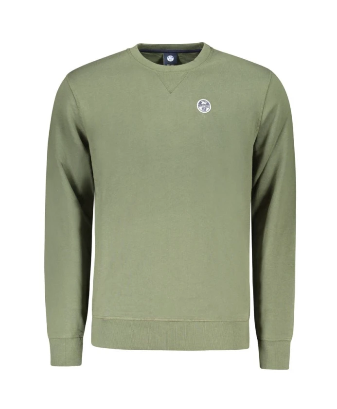 Зеленая хлопковая толстовка с нашитым логотипом North Sails, зеленый
Зеленая хлопковая толстовка с нашитым логотипом North Sails, зеленый