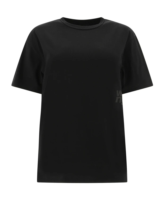 Черная футболка с объемным логотипом Alexander Wang, черный
Черная футболка с объемным логотипом Alexander Wang, черный