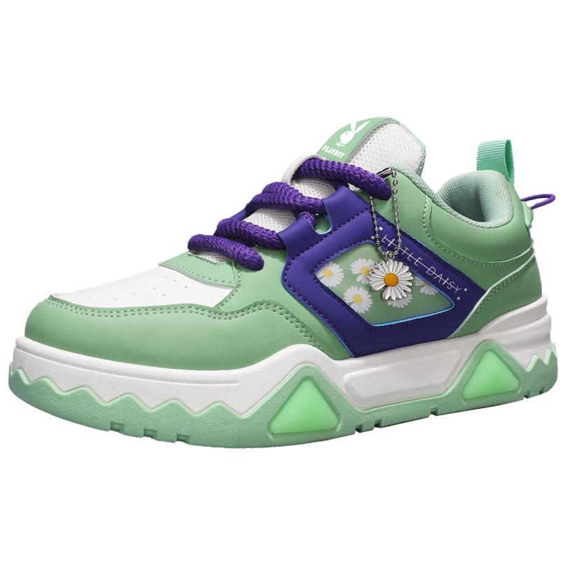 Playboy Низкие скейтерские кроссовки мужские бело-зеленые, цвет White Green
Playboy Низкие скейтерские кроссовки мужские бело-зеленые, цвет White Green