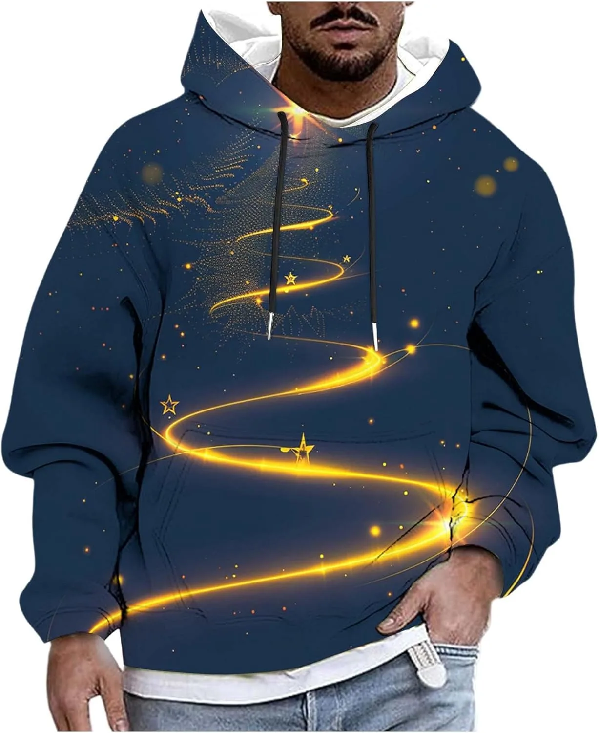 Свитшот мужской с новогодним принтом Glitter Xmas Tree
Свитшот мужской с новогодним принтом Glitter Xmas Tree