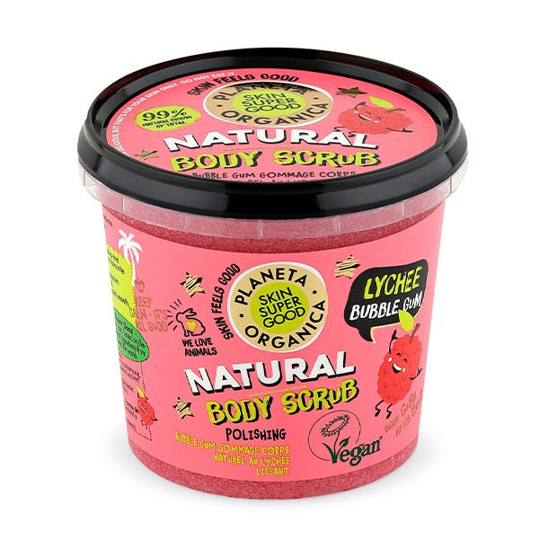 Натуральный скраб для тела Skin Super Good Lychee Bubble Gum Body Scrub ORGANIC SHOP, 360 мл
Натуральный скраб для тела Skin Super Good Lychee Bubble Gum Body Scrub ORGANIC SHOP, 360 мл