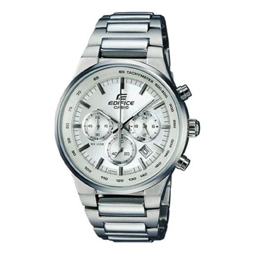 Часы Men's CASIO EDIFICE Series Minimalistic Casual Watch Business Mens White Analog, белый 
Часы Men's CASIO EDIFICE Series Minimalistic Casual Watch Business Mens White Analog, белый