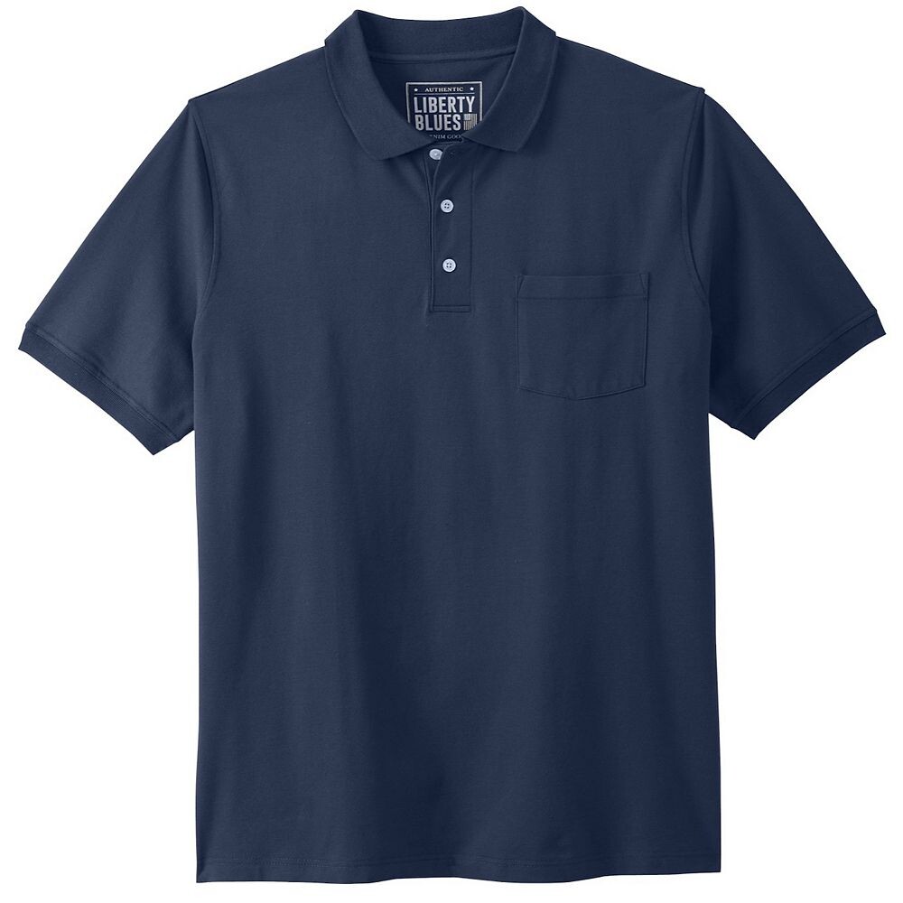 Liberty Blues от Kingsize, мужские большие и высокие безусадочные модели; Карманное поло из пике, цвет Heather Navy
Liberty Blues от Kingsize, мужские большие и высокие безусадочные модели; Карманное поло из пике, цвет Heather Navy