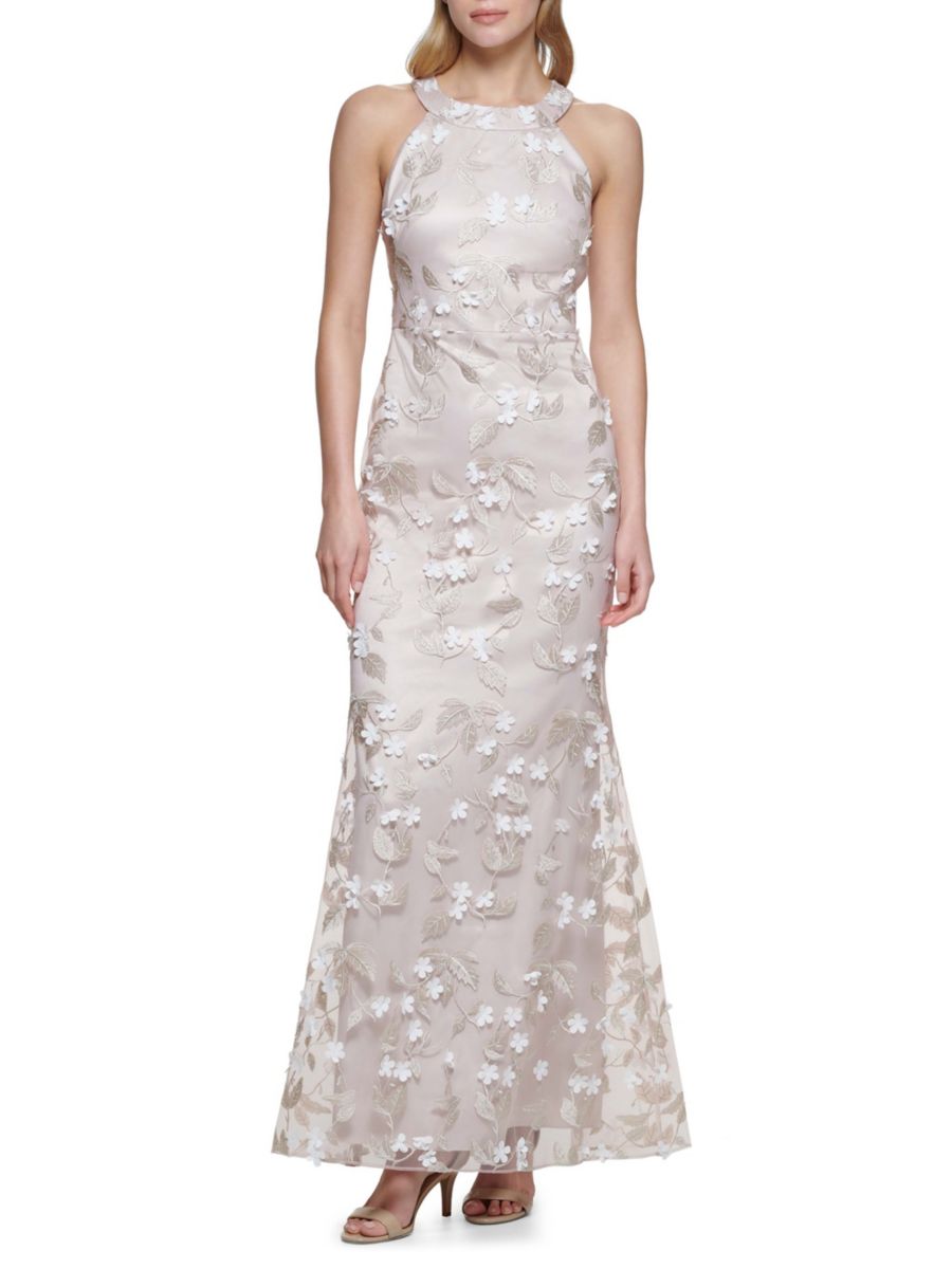 Платье А-силуэта с цветочной аппликацией Eliza J, белый
Платье А-силуэта с цветочной аппликацией Eliza J, белый