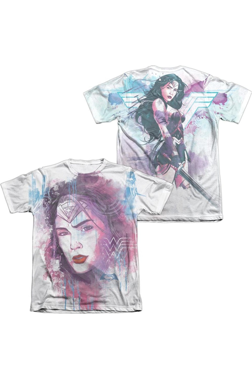 Футболка с коротким рукавом из полиэстера/хлопка для взрослых с принтом «Бэтмен против Супермена» и акварелью «Чудо-женщина» (спереди/сзади) Gildan, белый
Футболка с коротким рукавом из полиэстера/хлопка для взрослых с принтом «Бэтмен против Супермена» и акварелью «Чудо-женщина» (спереди/сзади) Gildan, белый