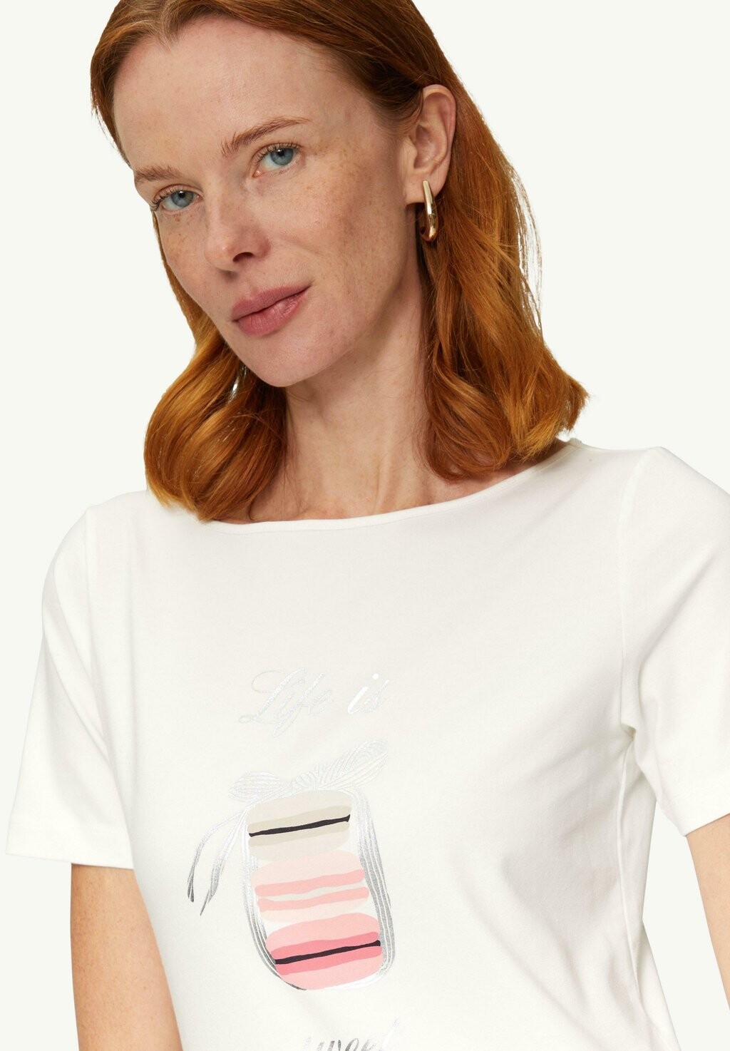 Футболка с принтом s.Oliver BLACK LABEL, кремовый
Футболка с принтом s.Oliver BLACK LABEL, кремовый