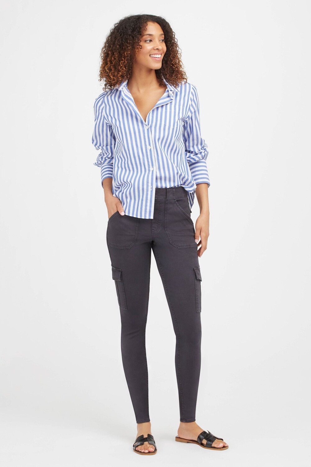 Брюки-Карго из эластичного твила Spanx, черный
Брюки-Карго из эластичного твила Spanx, черный