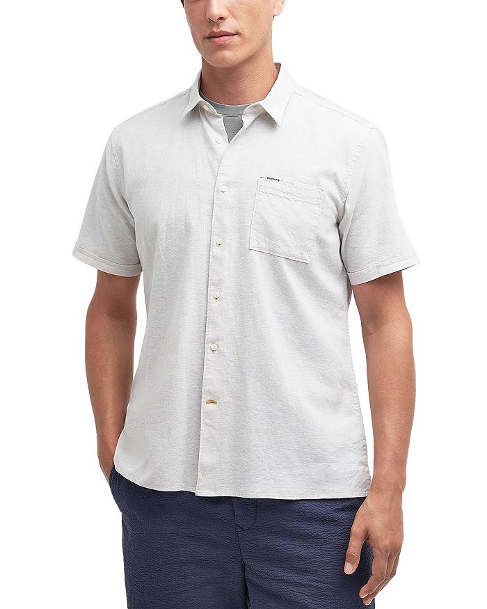 Нельсон Рубашка с коротким рукавом приталенного кроя на пуговицах Barbour, белый
Нельсон Рубашка с коротким рукавом приталенного кроя на пуговицах Barbour, белый